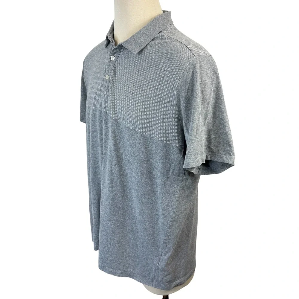 The North Face Mens Polo Shirt Grey Tekwear‎ Stretch Fabric Size XXL